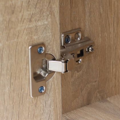 Сгъваема стенна маса, дъб, 100x60 см