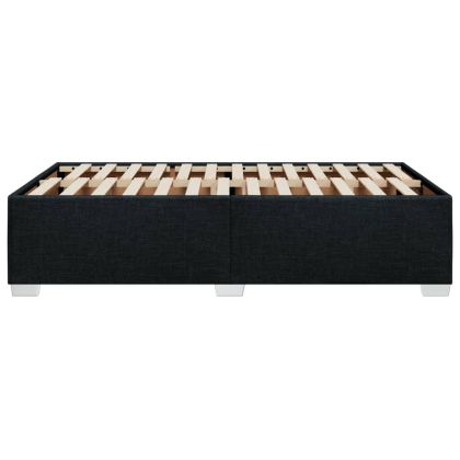 Рамка за легло без матрак, черна, 120x190 см, плат