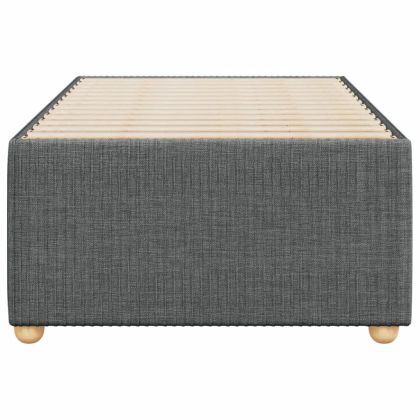 Рамка за легло без матрак, тъмносива, 90x190 см, плат