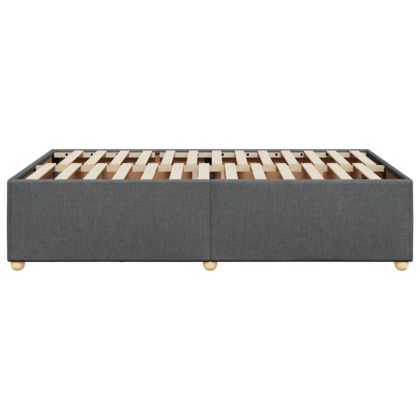 Рамка за легло без матрак, тъмносив, 120x190 см, плат