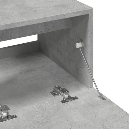 Долен шкаф за мивка, бетонно сив, 78x37x59 см, инженерно дърво