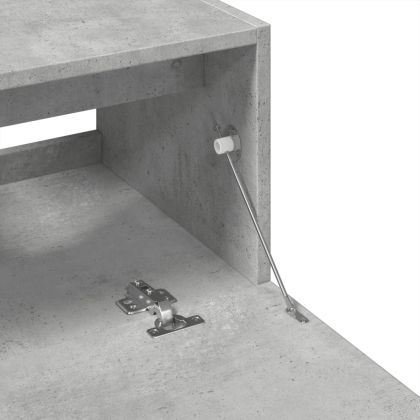 Долен шкаф за мивка, бетонно сив, 59x37x59 см, инженерно дърво