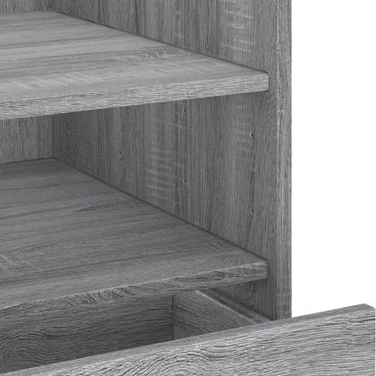 Нощно шкафче, сив сонома, 45x50x50 см, инженерно дърво