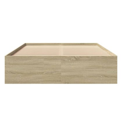 Рамка за легло без матрак сонома дъб 120x200 см инженерно дърво