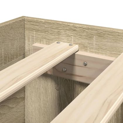 Рамка за легло без матрак сонома дъб 120x200 см инженерно дърво