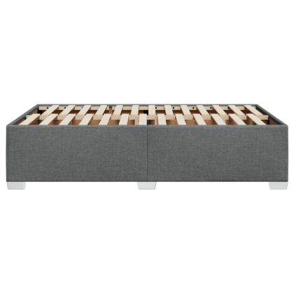 Рамка за легло без матрак, тъмносива, 120x200 см, плат