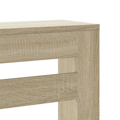 Капак за радиатор, дъб сонома, 175x20x82 см, инженерно дърво