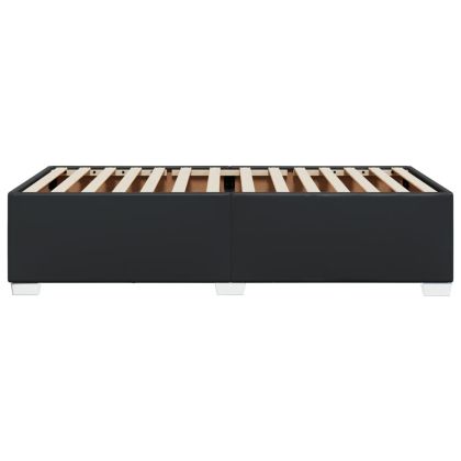 Pамка за легло черна 90x190 см изкуствена кожа