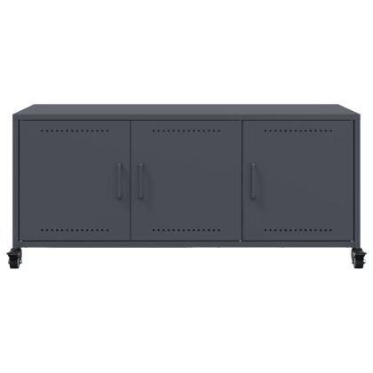 ТВ шкаф, антрацит, 100,5x39x43,5 см, стомана