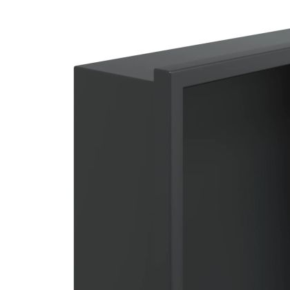 Душ ниша, матово черно, 32x32x9 см, неръждаема стомана