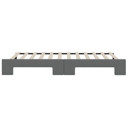 Легло за спане с ракла без матрак, Тъмно сиво, 100x200 см