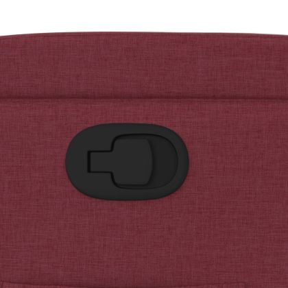 Стол реклайнер, виненочервен, текстил