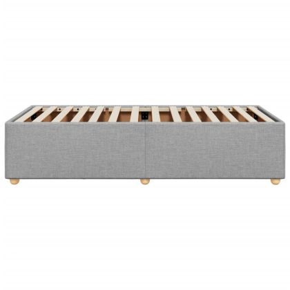 Рамка за легло без матрак, светлосива, 100x200 см, плат