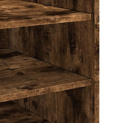 Нощно шкафче, опушен дъб, 45x50x50 см, инженерно дърво