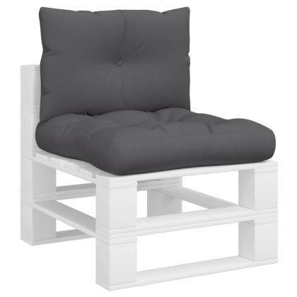 Палетни възглавници, 2 бр, антрацит, текстил