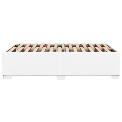 Рамка за легло без матрак, Бяла 120x190 см изкуствена кожа