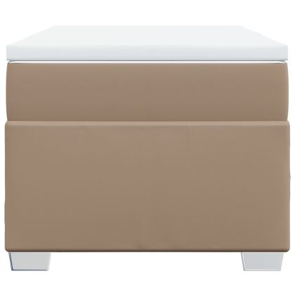 Боксспринг легло с матрак, капучино, 90x190 см, изкуствена кожа