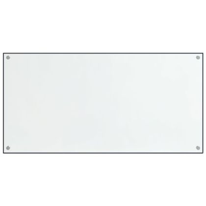 Кухненски гърбове, 2 бр, прозрачен, 80x50 см, закалено стъкло