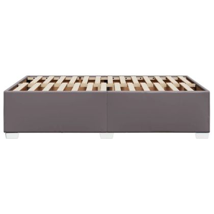 Рамка за легло, сива, 120x200 см, изкуствена кожа