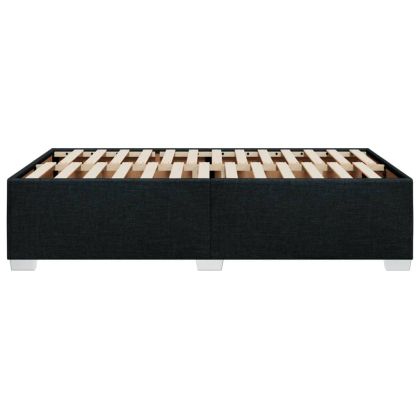 Рамка за легло без матрак, черна, 120x200 см, плат