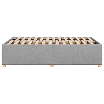 Рамка за легло без матрак, светлосива, 120x200 см, плат