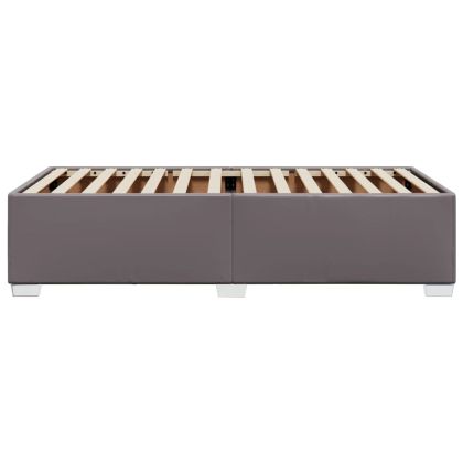 Pамка за легло сива 90x200 см изкуствена кожа