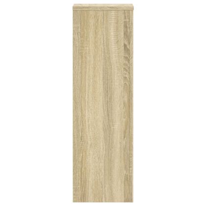 Стойки за растения 2 бр дъб сонома 25x25x80 см инженерно дърво