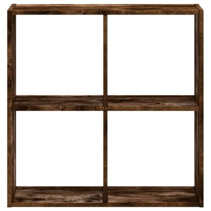 Библиотека, опушен дъб, 68,5x32x68,5 см, инженерно дърво