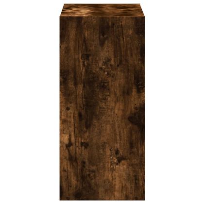 Библиотека, опушен дъб, 68,5x32x68,5 см, инженерно дърво