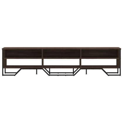 ТВ шкаф, кафяв дъб, 180x34x41 см, инженерно дърво
