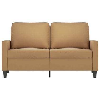 2-местен диван, кафяв, 120 см, кадифе