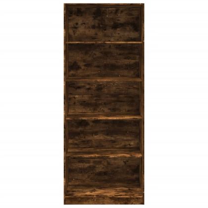 Гардероб, опушен дъб, 80x50x200 см, инженерно дърво