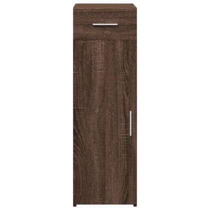 Бюфет, кафяв дъб, 30x42,5x93 см, инженерно дърво