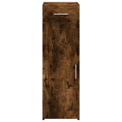 Бюфет, опушен дъб, 30x42,5x93 см, инженерно дърво