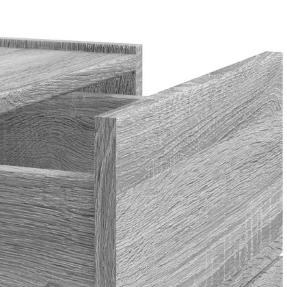 Нощно шкафче за стенен монтаж, сив сонома, 45x30x35 см