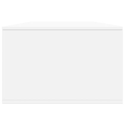 Кафе маса, бяла, 102x55x35 см, инженерно дърво