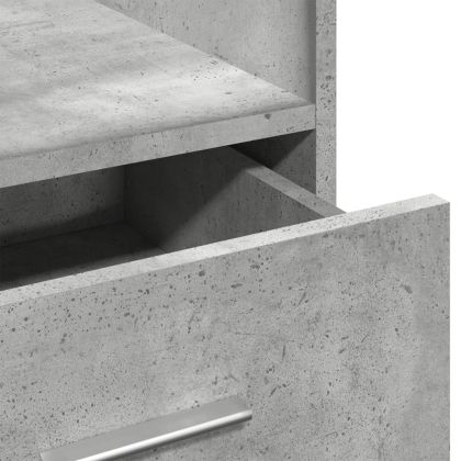 Катедра с колелца бетонно сив 55x55x107 см инженерно дърво