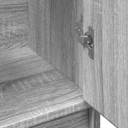 Шкаф за мивка, сив сонома, 63x29x55 см, инженерно дърво