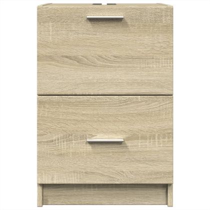 Долен шкаф за мивка, дъб сонома, 40x37x59 см, инженерно дърво