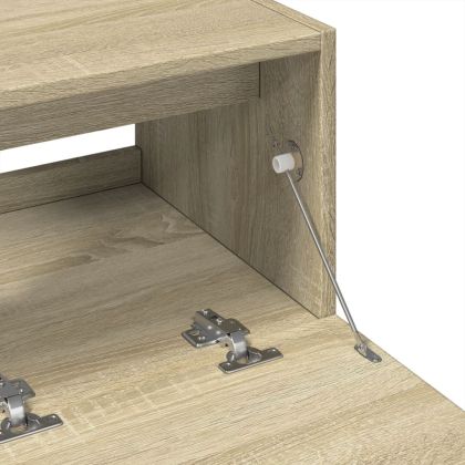 Долен шкаф за мивка, дъб сонома, 78x37x59 см, инженерно дърво