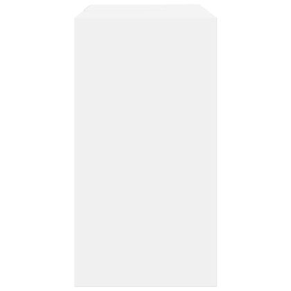 Долен шкаф за мивка, бял, 63x29x55 см, инженерно дърво