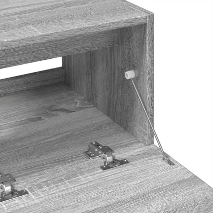 Шкаф за мивка, сив сонома, 78x37x59 см, инженерно дърво