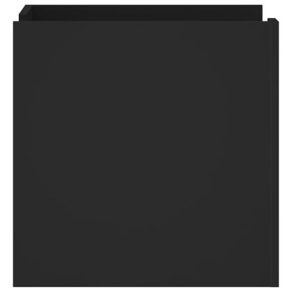 Нощно шкафче, черно, 45x50x50 см, инженерно дърво