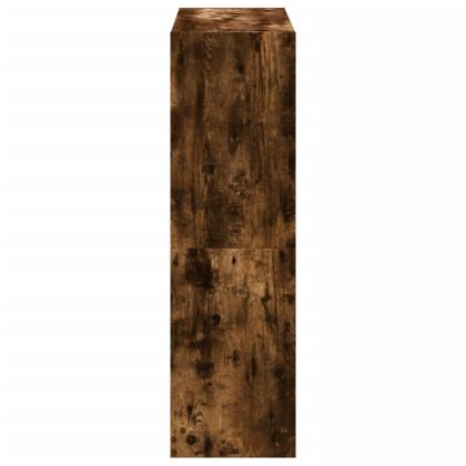 Библиотека, опушен дъб, 102x32x108 см, инженерно дърво