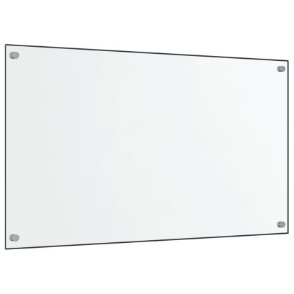 Кухненски гърбове, 2 бр, прозрачен, 70x40 см, закалено стъкло