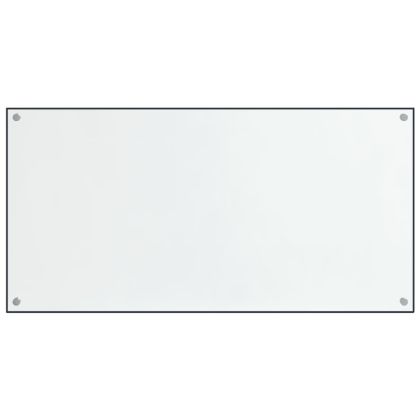 Кухненски гърбове, 2 бр, прозрачен, 80x60 см, закалено стъкло