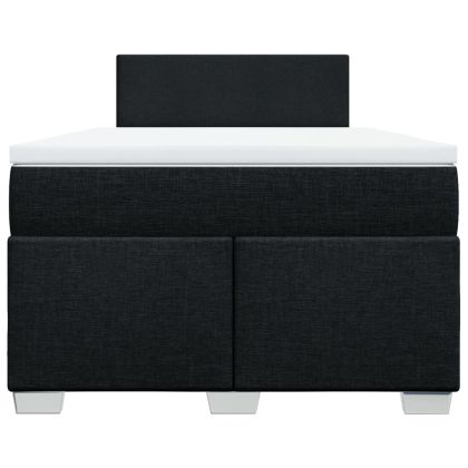 Боксспринг легло с матрак, черно, 120x200 см, плат