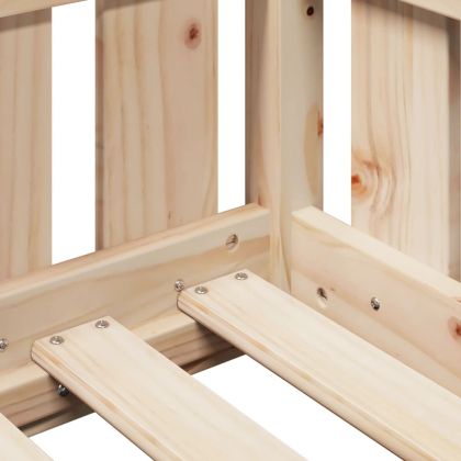 Рамка за детско легло тип къща, 80x200 см, борово дърво масив