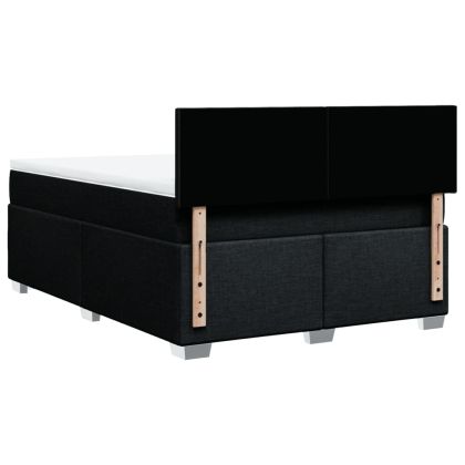 Боксспринг легло с матрак, черно, 160x200 см, плат