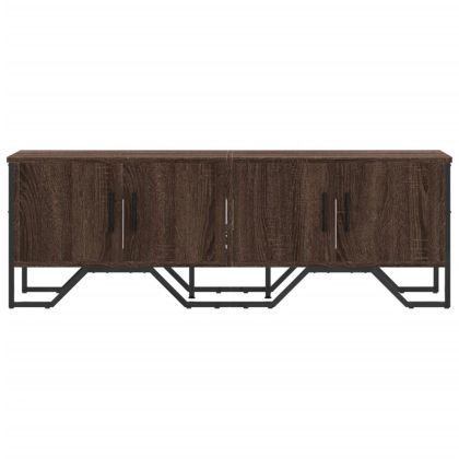 ТВ шкаф, кафяв дъб, 122x34x41 см, инженерно дърво